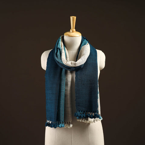 Kutch handwoven three shaded merino wool x katia silk stole
