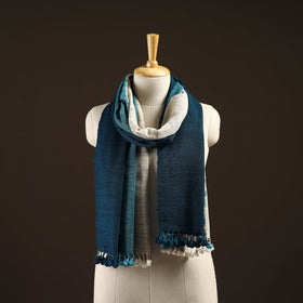 Kutch handwoven three shaded merino wool x katia silk stole