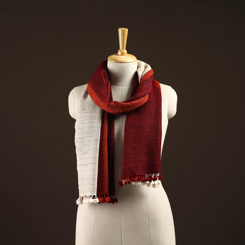 Kutch handwoven three shaded merino wool x katia silk stole