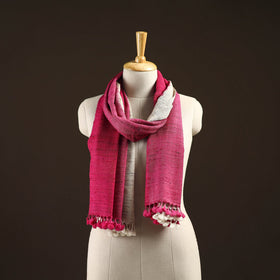 Kutch handwoven three shaded merino wool x katia silk stole