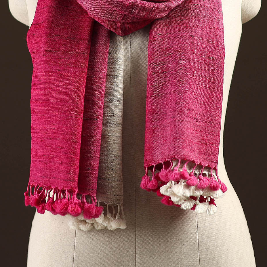 Kutch handwoven three shaded merino wool x katia silk stole