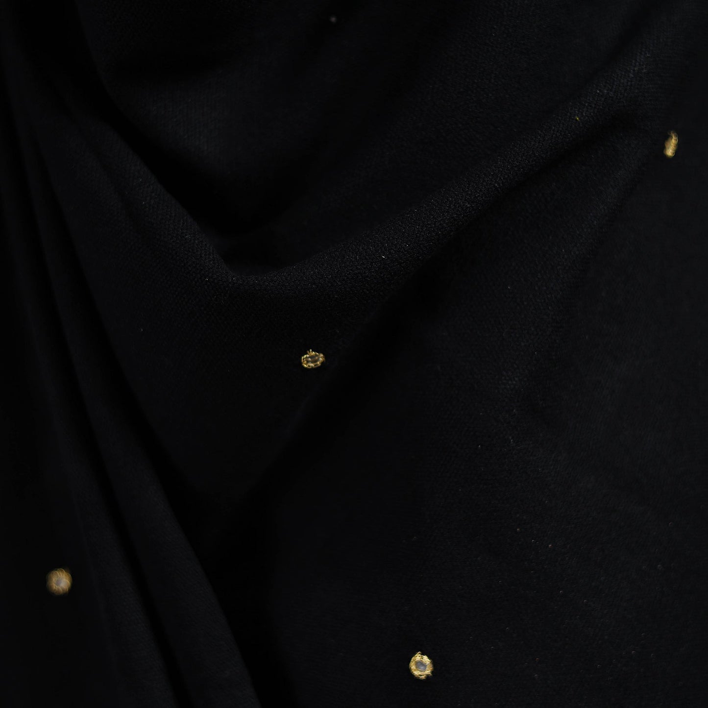 Kutch handwoven zari & mirror work acrylic wool shawl 24