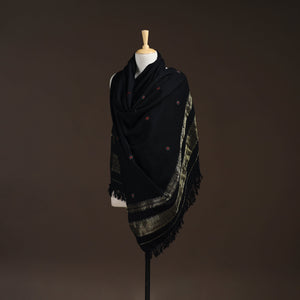 Kutch handwoven zari & mirror work acrylic wool shawl 28