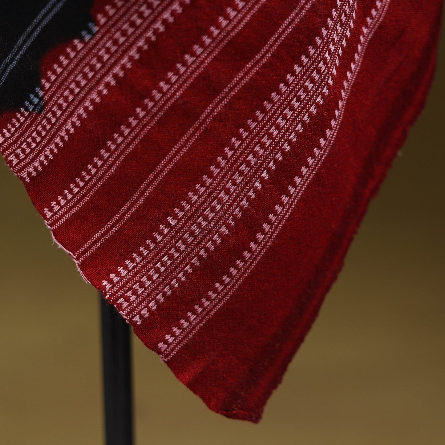 Kutch mirror work handwoven bandhani bagida merino wool