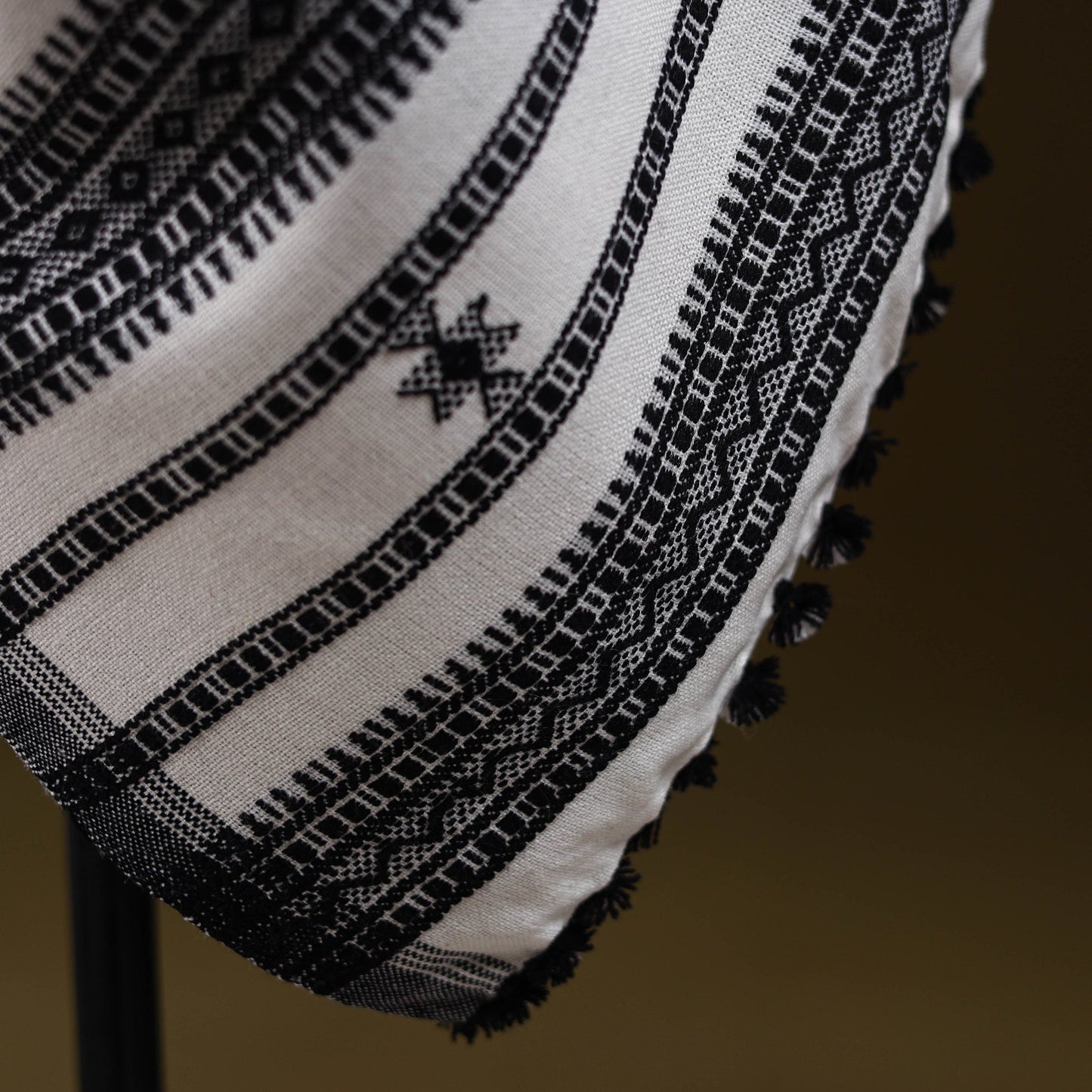 Kutch mirror work handwoven neran hand embroidery acrylic