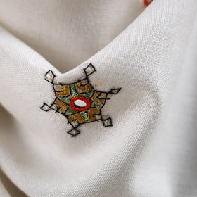 Kutch mirror work handwoven neran hand embroidery acrylic