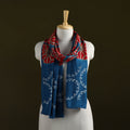 Kutch modal silk clamp dyed bandhani stole 07 - handcrafted
