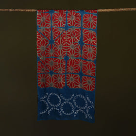 Kutch modal silk clamp dyed bandhani stole 07 - handcrafted