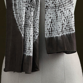 Kutch modal silk clamp dyed shibori stole 02 - handcrafted