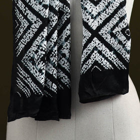 Kutch modal silk clamp dyed shibori stole 03 - handcrafted