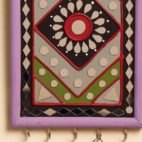Buy Kutch Mud Mirror Work Lippan Art Key Holder Online at iTokri.com