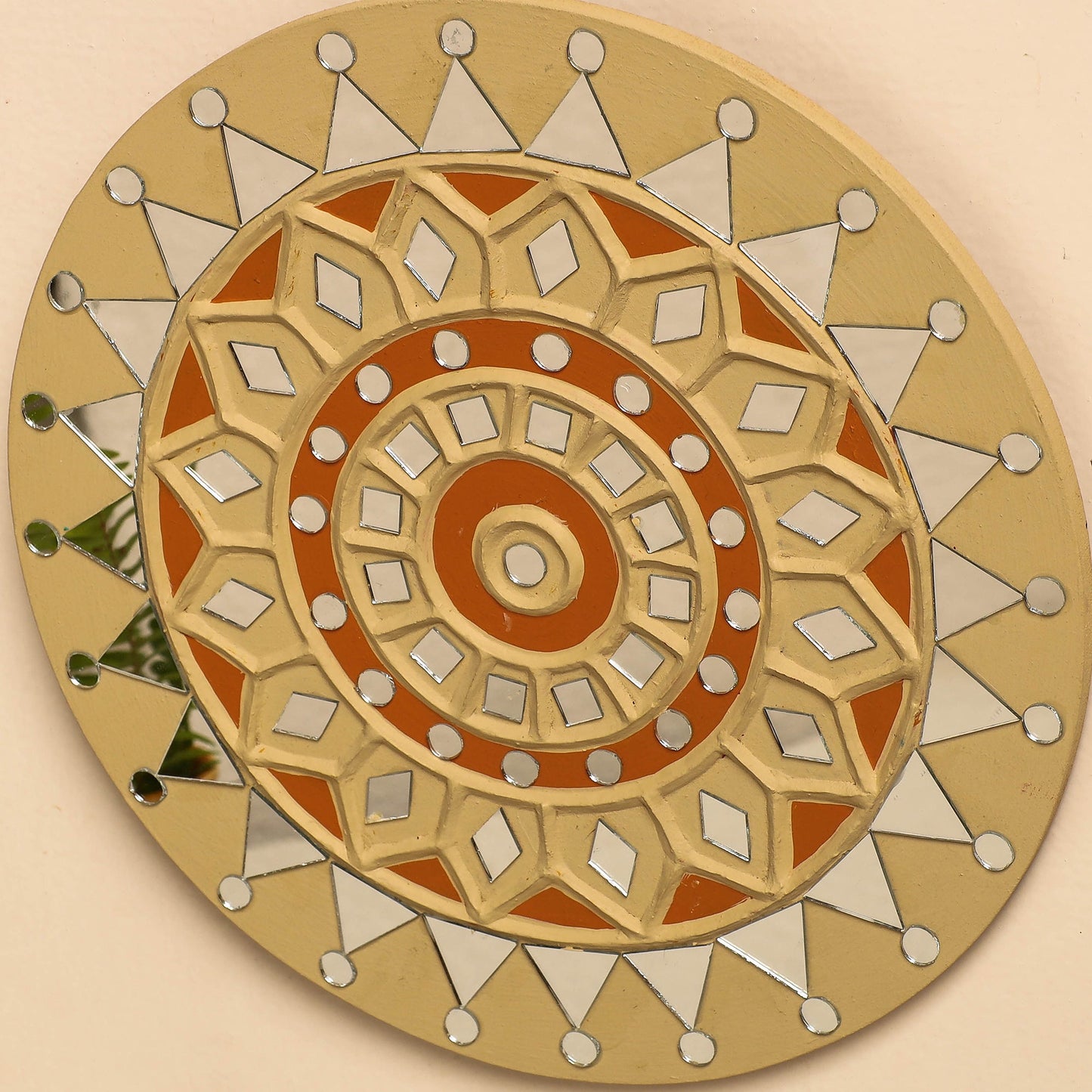 Buy Kutch Mud Mirror Work Lippan Art Wall Frame