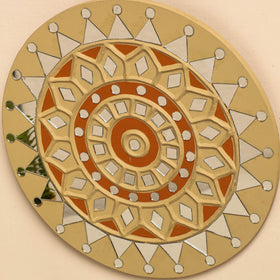 Buy Kutch Mud Mirror Work Lippan Art Wall Frame