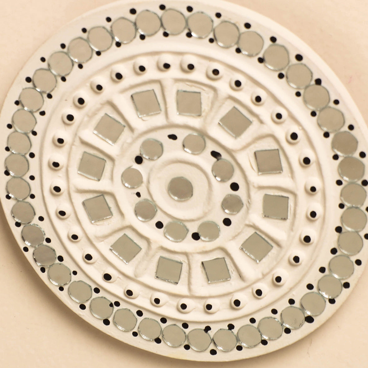 Buy Kutch Mud Mirror Work Lippan Art Wall Frame