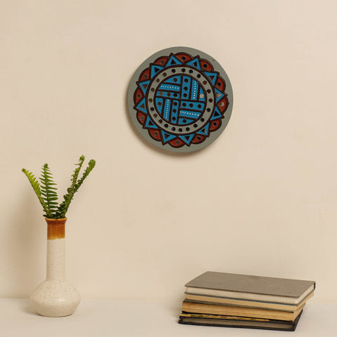  Kutch Mud Mirror Work Lippan Art Wall Frame