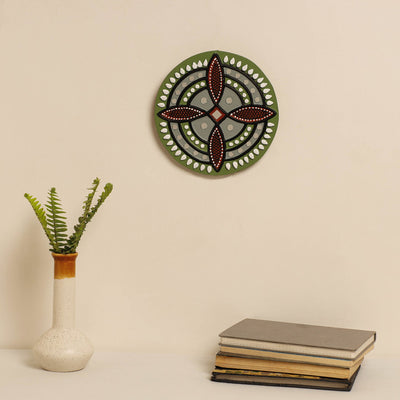  Kutch Mud Mirror Work Lippan Art Wall Frame