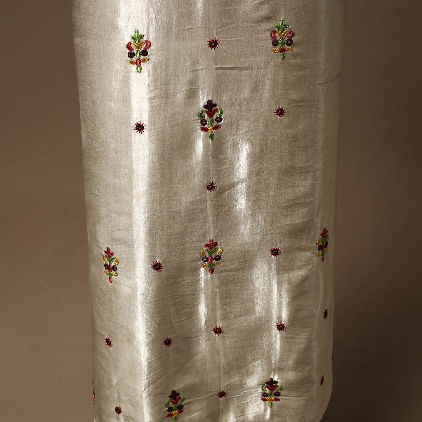 Kutch pakko hand embroidery mashru silk unstitched kurta