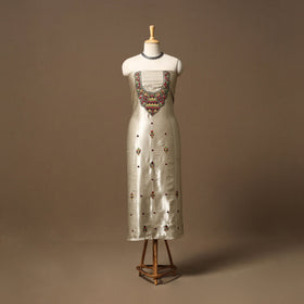 Kutch pakko hand embroidery mashru silk unstitched kurta