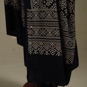 Kutch printed rayon dupatta 48 - handcrafted