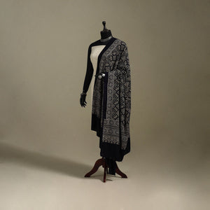 Kutch printed rayon dupatta 48 - handcrafted