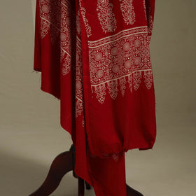 Kutch printed rayon dupatta 53 - handcrafted