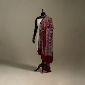 Kutch printed rayon dupatta 56 - handcrafted