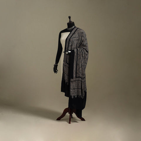 Kutch printed rayon dupatta 58 - handcrafted