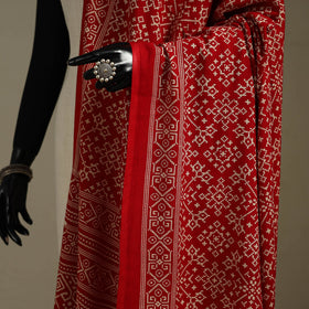 Kutch printed rayon dupatta 60 - handcrafted