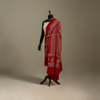 Kutch printed rayon dupatta 61 - handcrafted