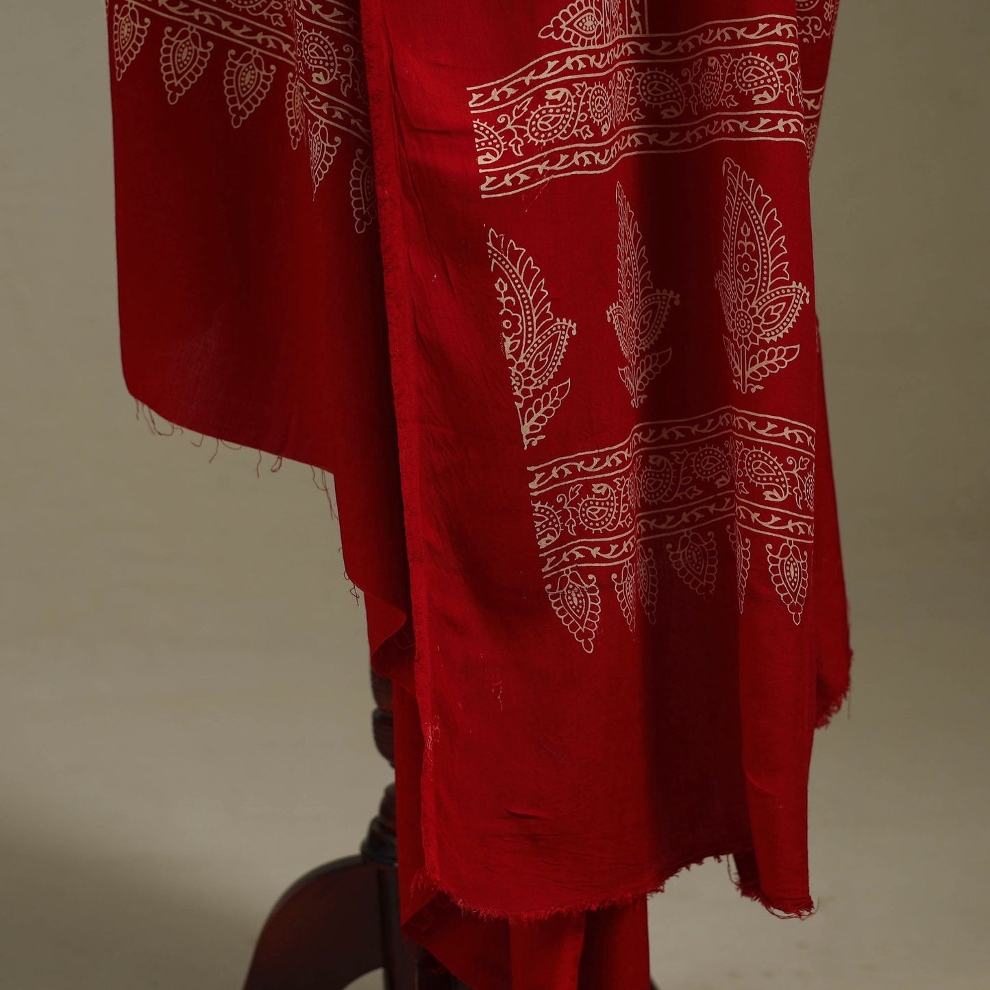 Kutch printed rayon dupatta 62 - handcrafted