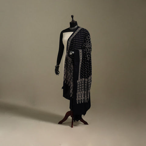Kutch printed rayon dupatta 63 - handcrafted