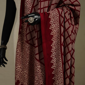 Kutch printed rayon dupatta 64 - handcrafted