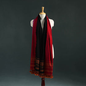 Kutch shibori tie-dye handwoven merino wool shawl 01