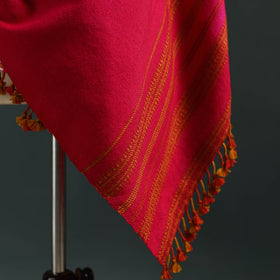 Kutch shibori tie-dye handwoven merino wool shawl 05