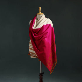Kutch shibori tie-dye handwoven merino wool shawl 05
