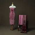 Kutch tie-dye bandhani modal silk 3pc unstitched dress