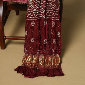 Kutch tie-dye bandhani modal silk 3pc unstitched dress