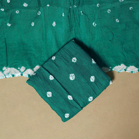 Kutch tie-dye bandhani satin cotton 3pc unstitched dress