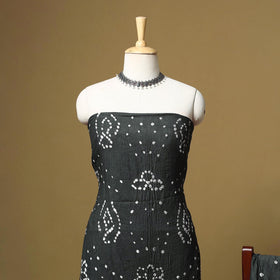 Kutch tie-dye bandhani satin cotton 3pc unstitched dress