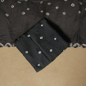 Kutch tie-dye bandhani satin cotton 3pc unstitched dress