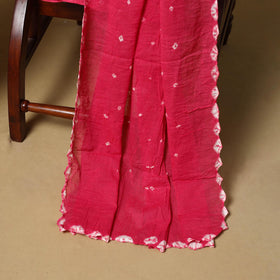 Kutch tie-dye bandhani satin cotton 3pc unstitched dress