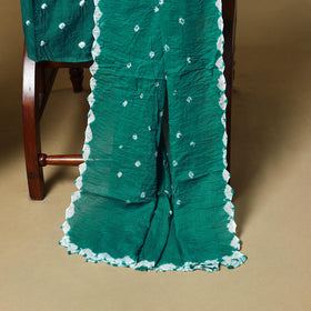 Kutch tie-dye bandhani satin cotton 3pc unstitched dress