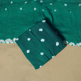 Kutch tie-dye bandhani satin cotton 3pc unstitched dress