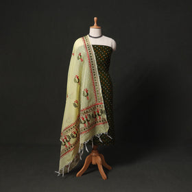 Kutch tie-dye cotton bandhani 2pc unstitched dress material