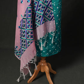 Kutch tie-dye cotton bandhani 2pc unstitched dress material