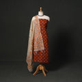 Kutch tie-dye cotton bandhani 2pc unstitched dress material