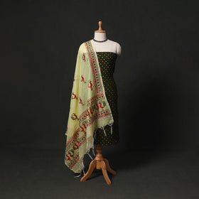 Kutch tie-dye cotton bandhani 2pc unstitched dress material