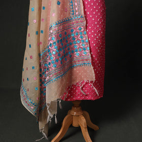 Kutch tie-dye cotton bandhani 2pc unstitched dress material