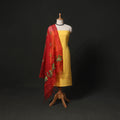 Kutch tie-dye cotton bandhani 2pc unstitched dress material