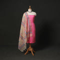 Kutch tie-dye cotton bandhani 2pc unstitched dress material